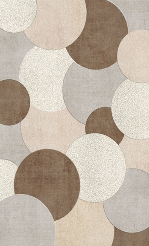 Modern Geometric Area Rugs - Non-Slip Contemporary Carpet for Bedroom, Living Room & Dining Room - Soft Boho Home Decor for Cozy Interior Design