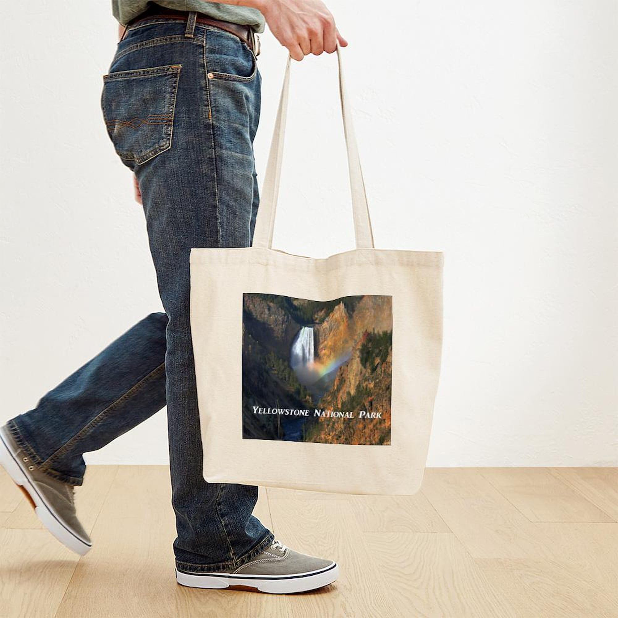 Yellowstone National Park Canvas Tote Bag - Eco-Friendly Reusable Shopping Bag for Groceries, Beach & Travel | Durable Natural Cotton Carryall