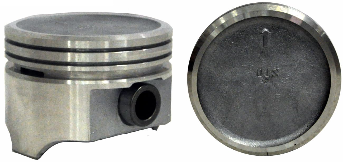 8-Piece Dish Top Piston Set for 76-87 GM/Chevrolet/Marine 5.0L/305 OHV 16V Small Block Chevy Engines - 1.540
