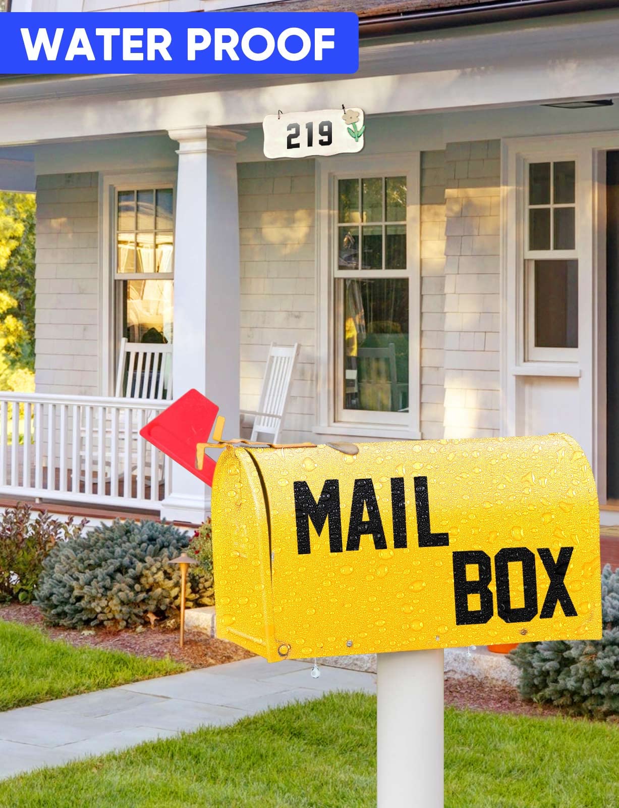 Seloom 148 PCS Mailbox Numbers & Letters Stickers - Waterproof Self-Adhesive for Indoor/Outdoor Use