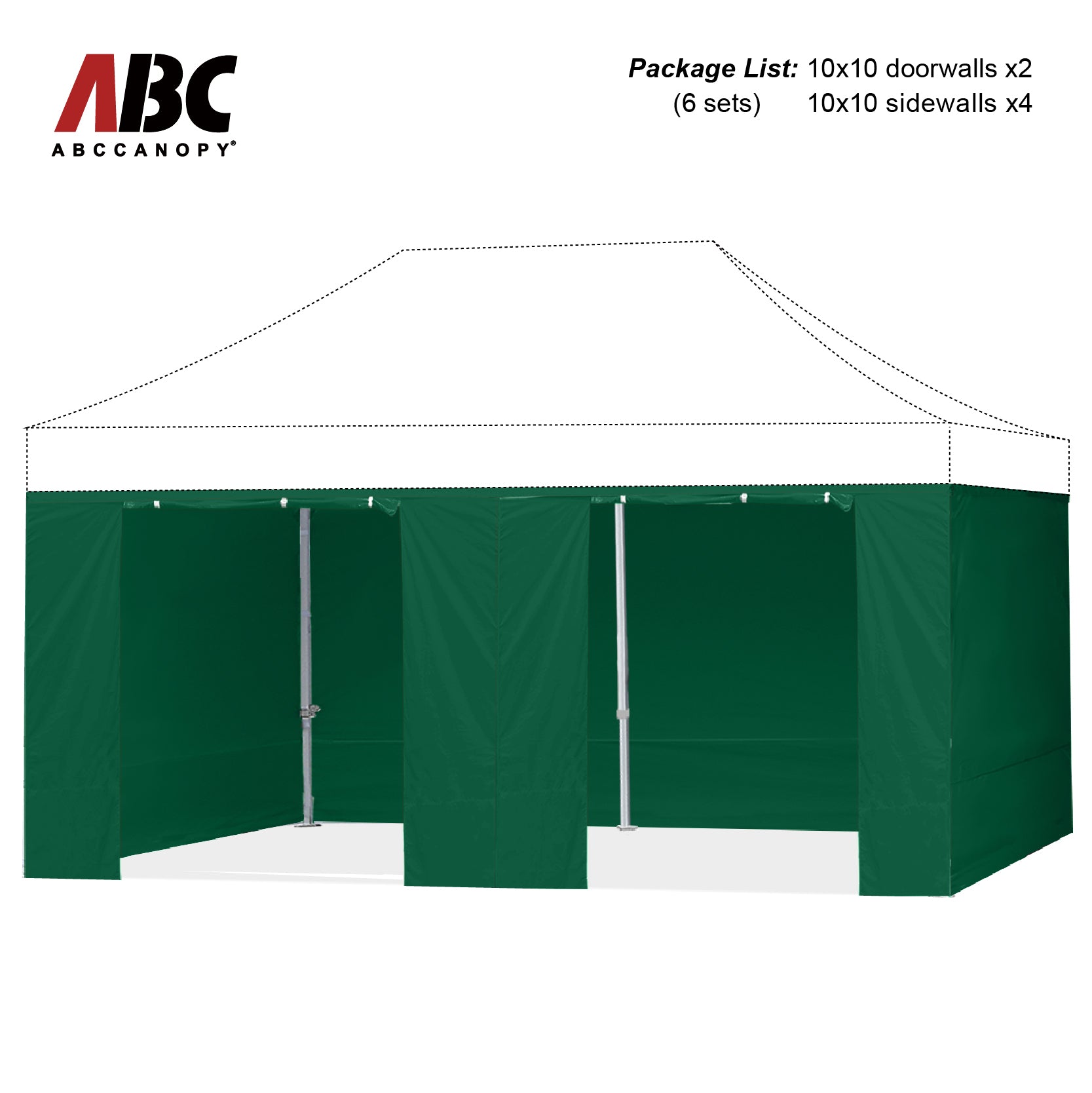 ABCCANOPY Canopy Accessories Door Wall Link for 8x8, 10x10, 10x15, 10x20 Pop Up Tents - Perfect for Outdoor Events, Camping, and Parties