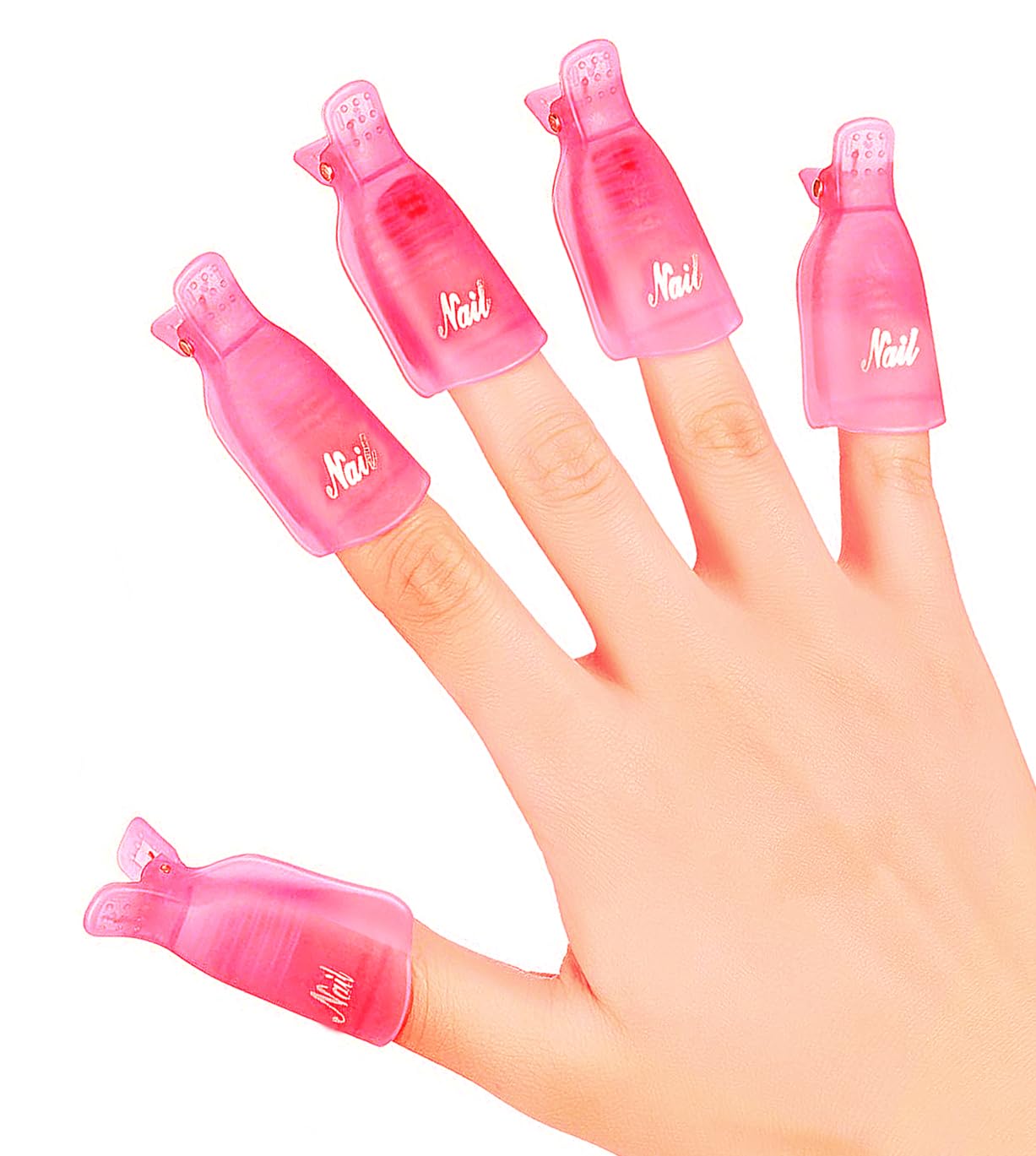 10pcs Acrylic Nail Art Soak Off Cap Clips - Reusable Gel Polish Remover Clips for Professional & DIY Manicures - Perfect for Salon, Home & Travel Nail Care