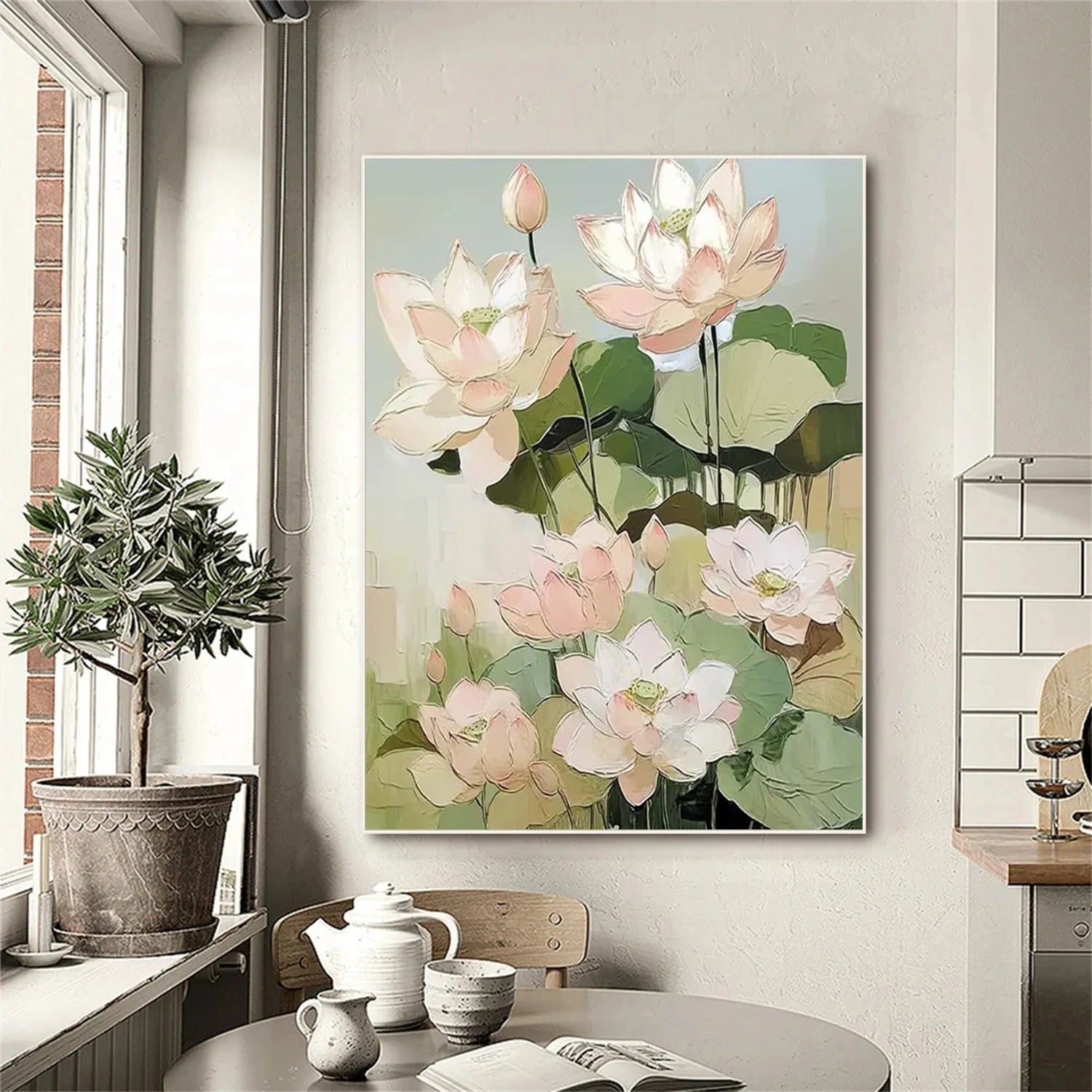 Abstract Canvas Wall Art - Flower and Tree Painting #FT217 - Perfect for Living Room, Bedroom & Office Decor
