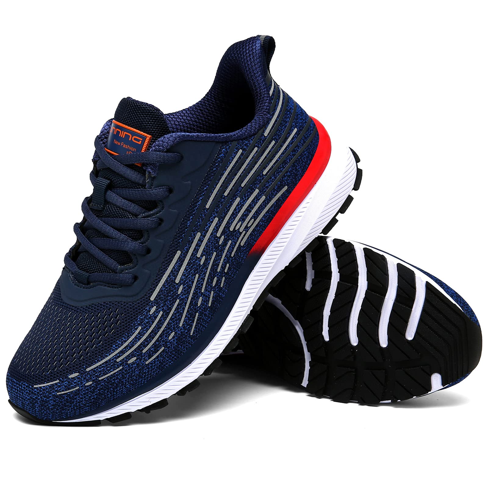 DUORO Men's Lightweight Breathable Running Shoes - Non-Slip Comfortable Walking Sneakers for Road Running & Gym Workouts - Perfect for Jogging, Hiking & Daily Wear