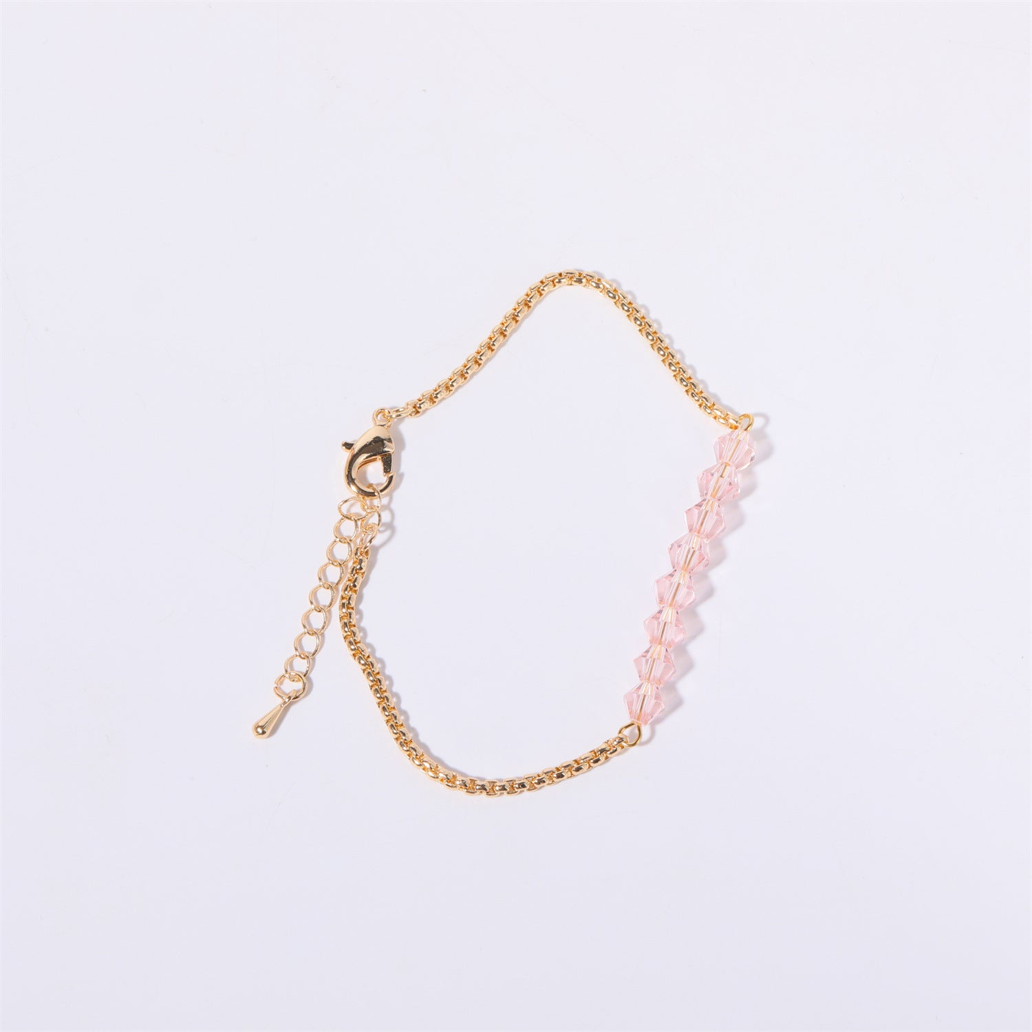 18K Gold Birthstone Beads Chain Bracelet - Personalized Zodiac Jewelry Gift for Women | HSB602 | Perfect for Birthdays, Anniversaries & Special Occasions