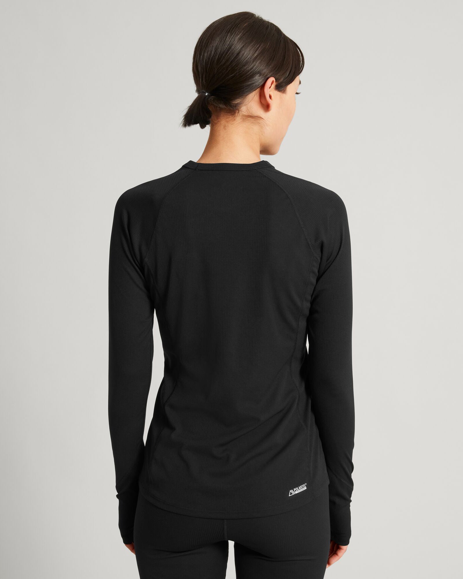 KMDAction Women's Long Sleeve T-Shirt - Soft Stretch Casual Blouse for Everyday Wear | Perfect for Work, Gym & Outfits (Black)