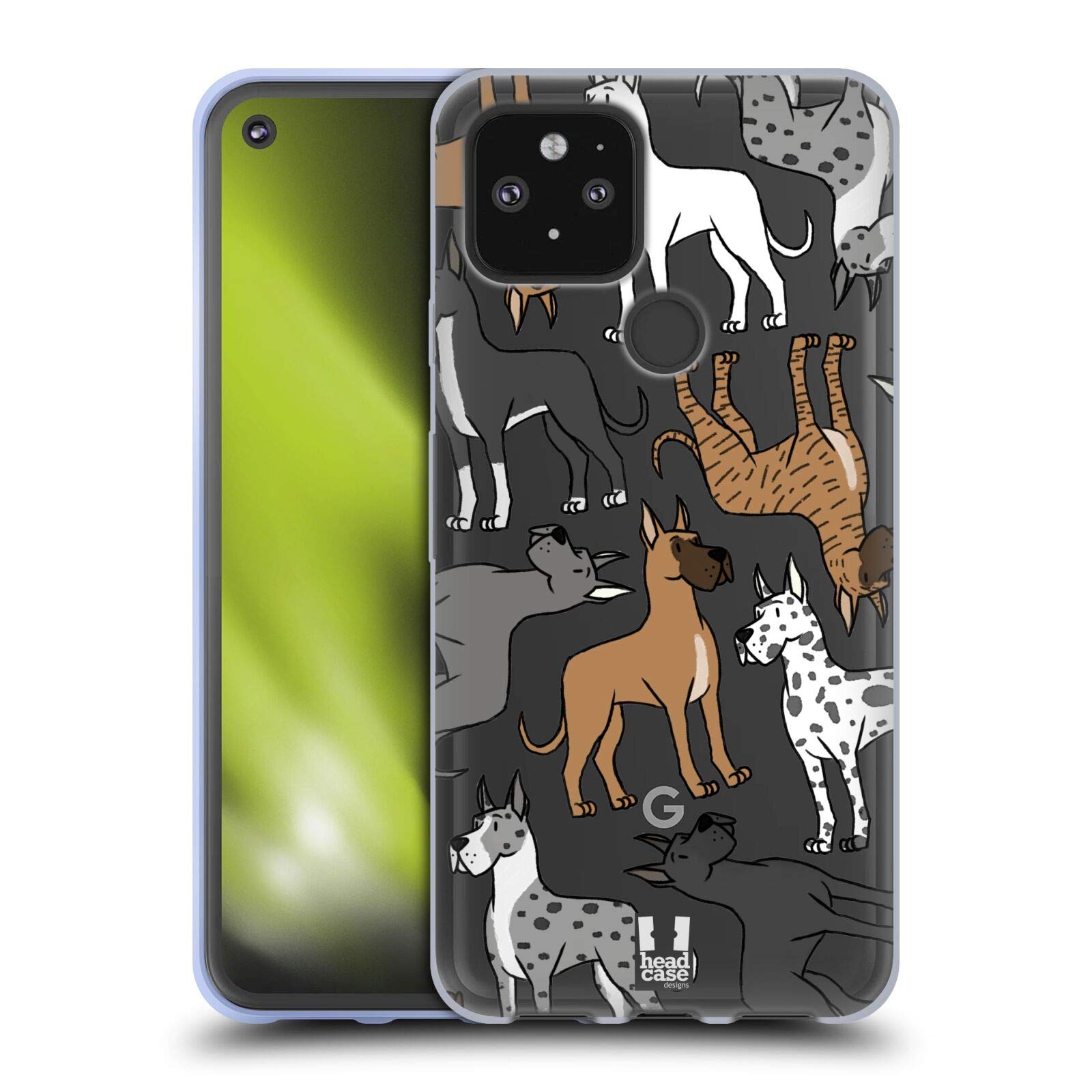 Great Dane Dog Phone Case for Google Pixel 5 5G - Soft Gel Protective Cover for Pet Lovers