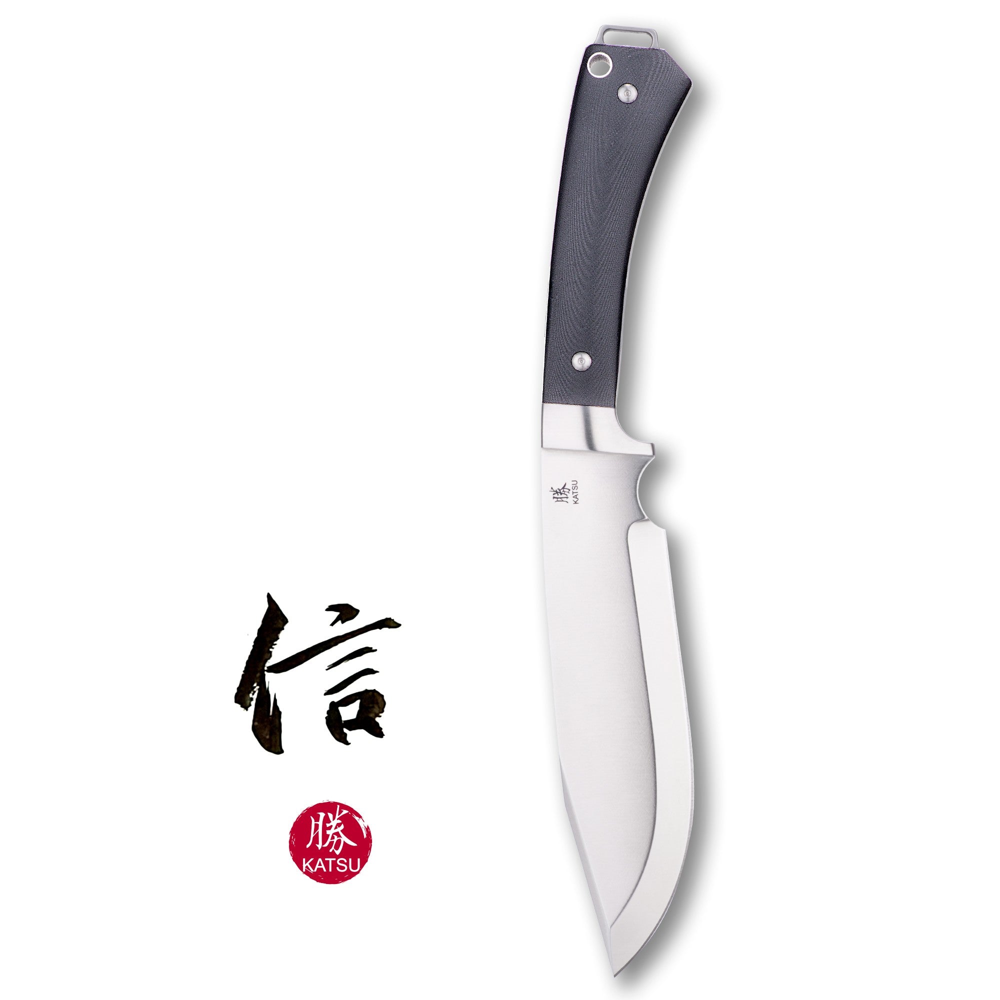 KATSU FB03 Modern Hunting & Outdoor Knife - Rotatable K Sheath | Inspired by Traditional Japanese KENNATA Design | Perfect for Camping, Survival & Bushcraft