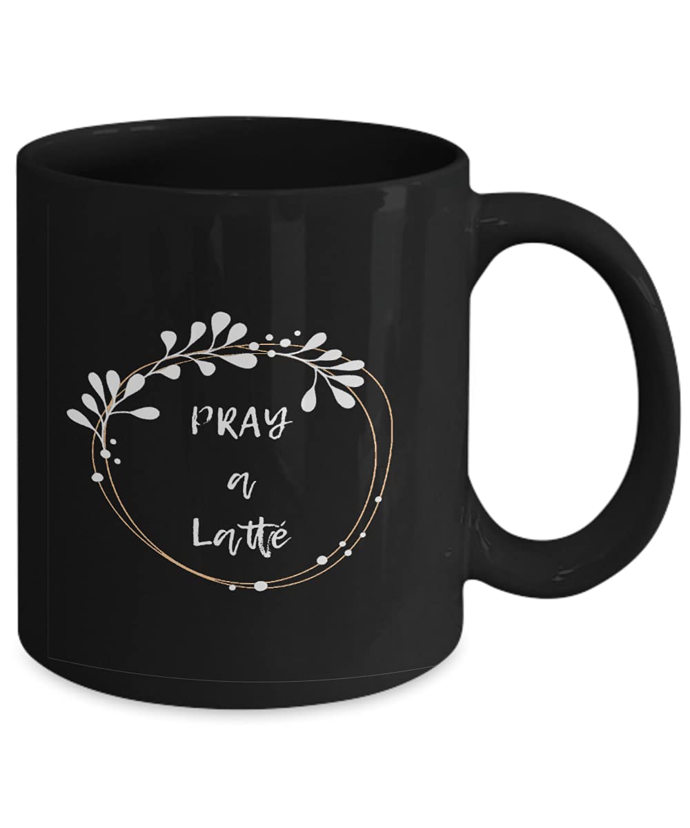 Pray A Latte Jesus Coffee Mug - Funny Christian Gift Idea for Coffee Lovers - Perfect for Morning Devotions, Bible Study & Church Gatherings