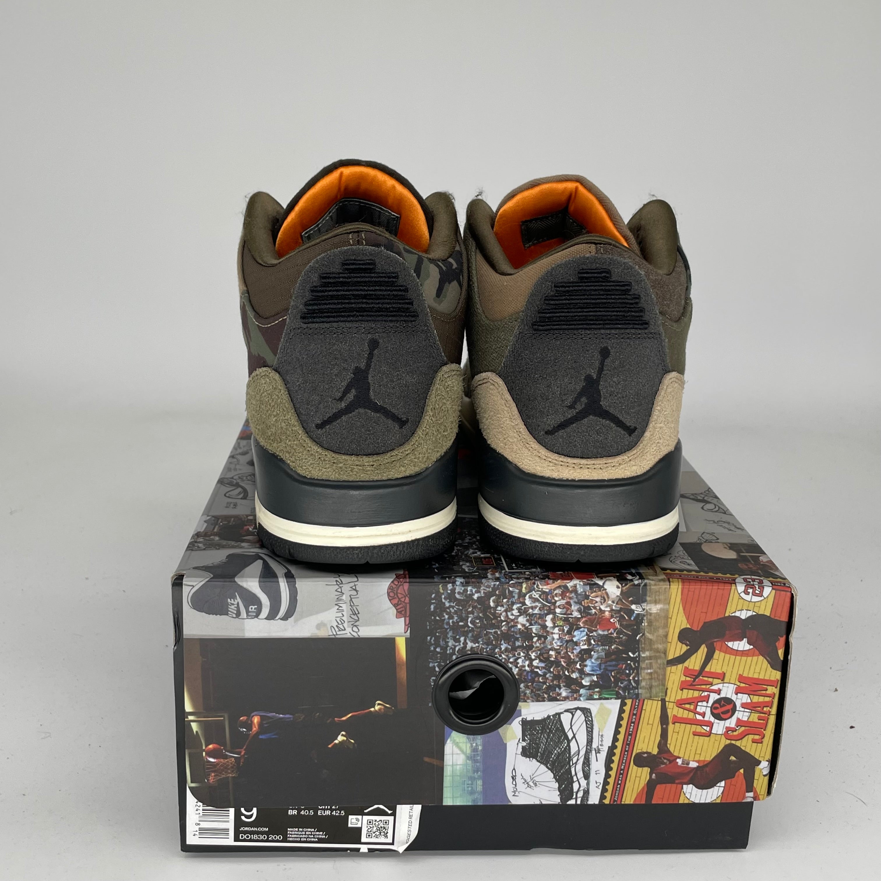 Air Jordan 3 Patchwork Camo Sneakers - Men's Size 9 (DO1830-200) | Retro Basketball Shoes for Streetwear & Casual Outfits