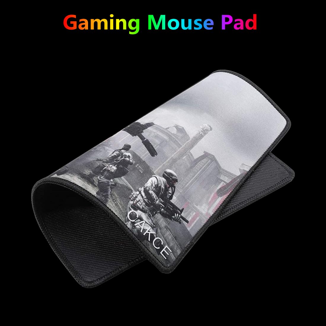 RGB Gaming Keyboard and Mouse Combo - USB Wired LED Backlit Mechanical Feel Keyboard & Colorful Mouse for PC, Laptop - Perfect for Gaming, Work & Streaming (Letter Glow)