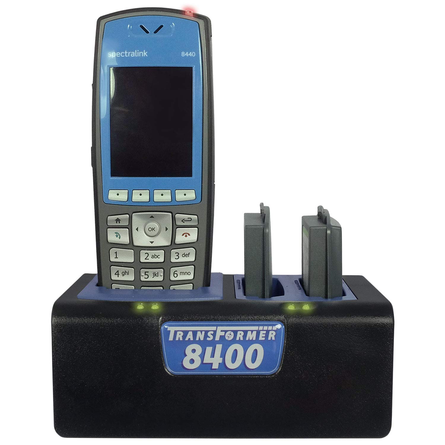 Polycom/SpectraLink 8440 & 8400 Series Transformer Charging Station - Dual Battery & Phone Charger with Power Supply | Office & Warehouse Communication Device Charging Solution