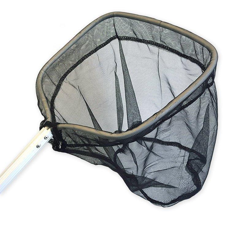 Premium Rectangle Pond Fish Catch Net with 90cm Handle - Durable Black Fishing Net for Koi, Goldfish & Aquatic Pets - Perfect for Pond Cleaning, Fish Transfer & Aquarium Maintenance