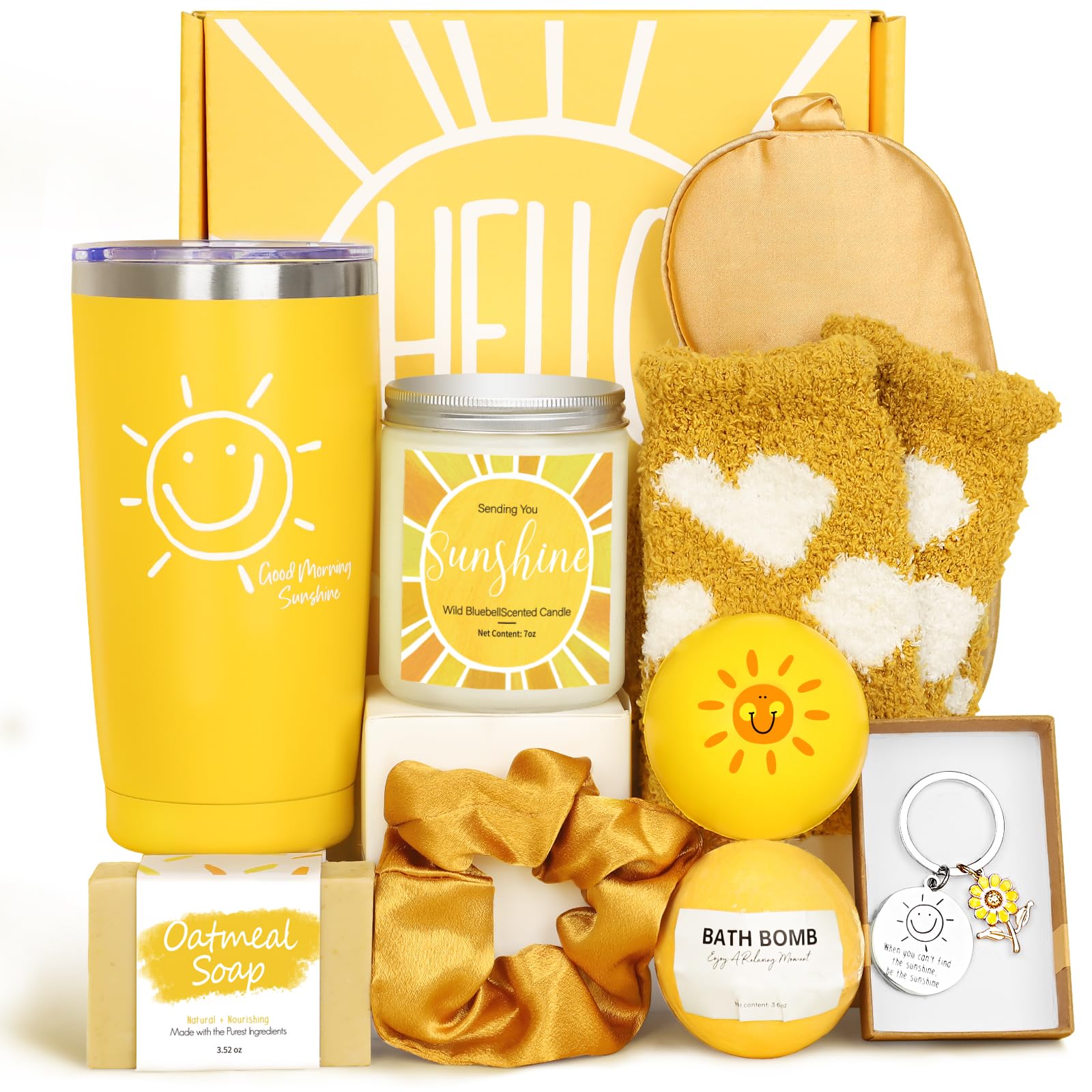 10pcs Unique Gift Baskets for Women - Birthday, Get Well Soon, Friendship Gifts for Best Friend, Sister, or Loved Ones - Cheer Up Box to Brighten Her Day - Perfect for Birthdays, Anniversaries, or Just Because
