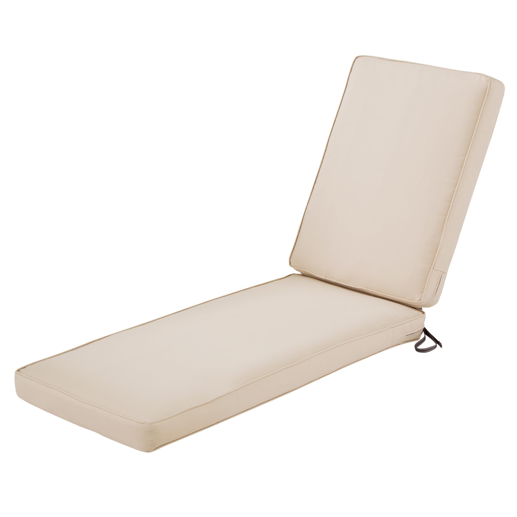Classic Accessories Montlake 80x26x3 Inch Patio Furniture Cushion - Antique Beige, Perfect for Outdoor Chairs, Loungers, and Garden Seating