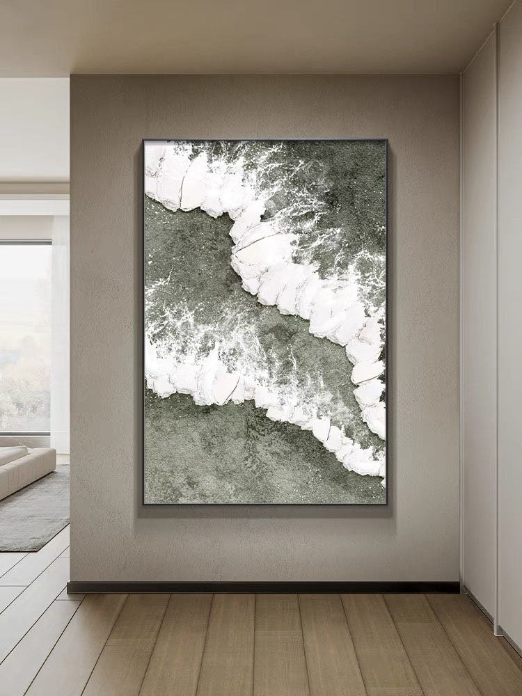 Ocean and Sky Painting #OS 033 - Handmade Canvas Wall Art for Home Decor - Perfect for Living Room, Bedroom & Office