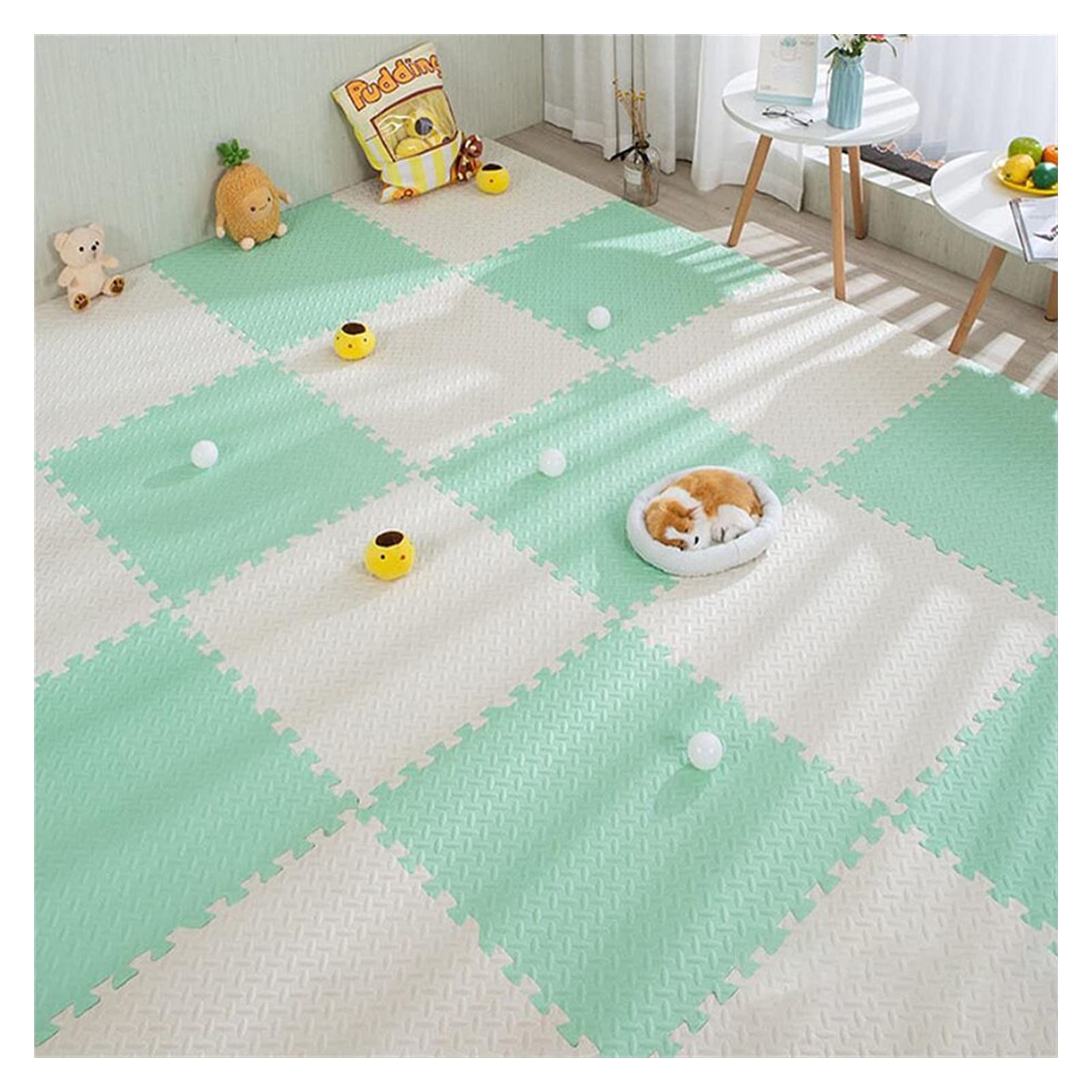 **Non-Toxic EVA Foam Baby Play Mat - Interlocking Puzzle Tiles for Kids, Soft Floor Mat for Crawling & Playtime, Safe & Durable Exercise Tiles for Toddlers - Perfect for Nursery, Playroom & Daycare**