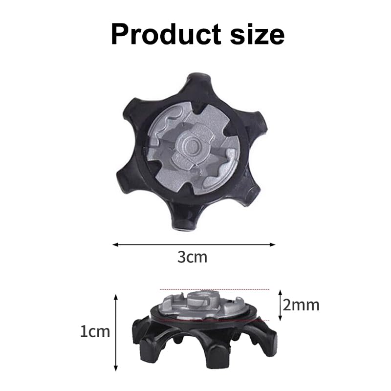 QOOWFEANIG 16 Pack Golf Shoe Spikes - Anti-Skid Stinger Rubber Cleats for Golf Shoes | Replacement Soft Spikes & Pins | Perfect for Golf Course Traction & Comfort | Golf Accessories for Men & Women