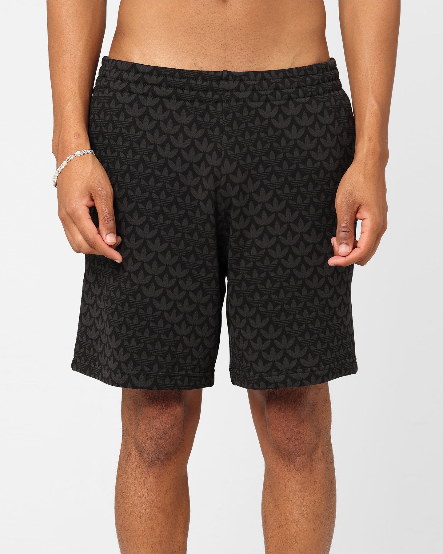Adidas Monogram Graphic Shorts for Men - Black Athletic Running Shorts with Comfortable Fit - Perfect for Gym, Workout, and Casual Wear