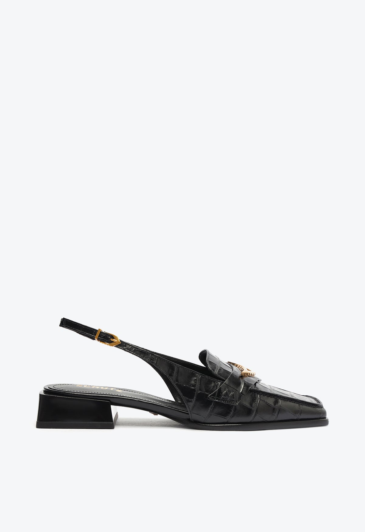 Arizona Sling Block Leather Pump Shoes for Women - Comfortable Heels for Work, Party & Date Night | Stylish Ladies Dress Sandals with Ankle Strap