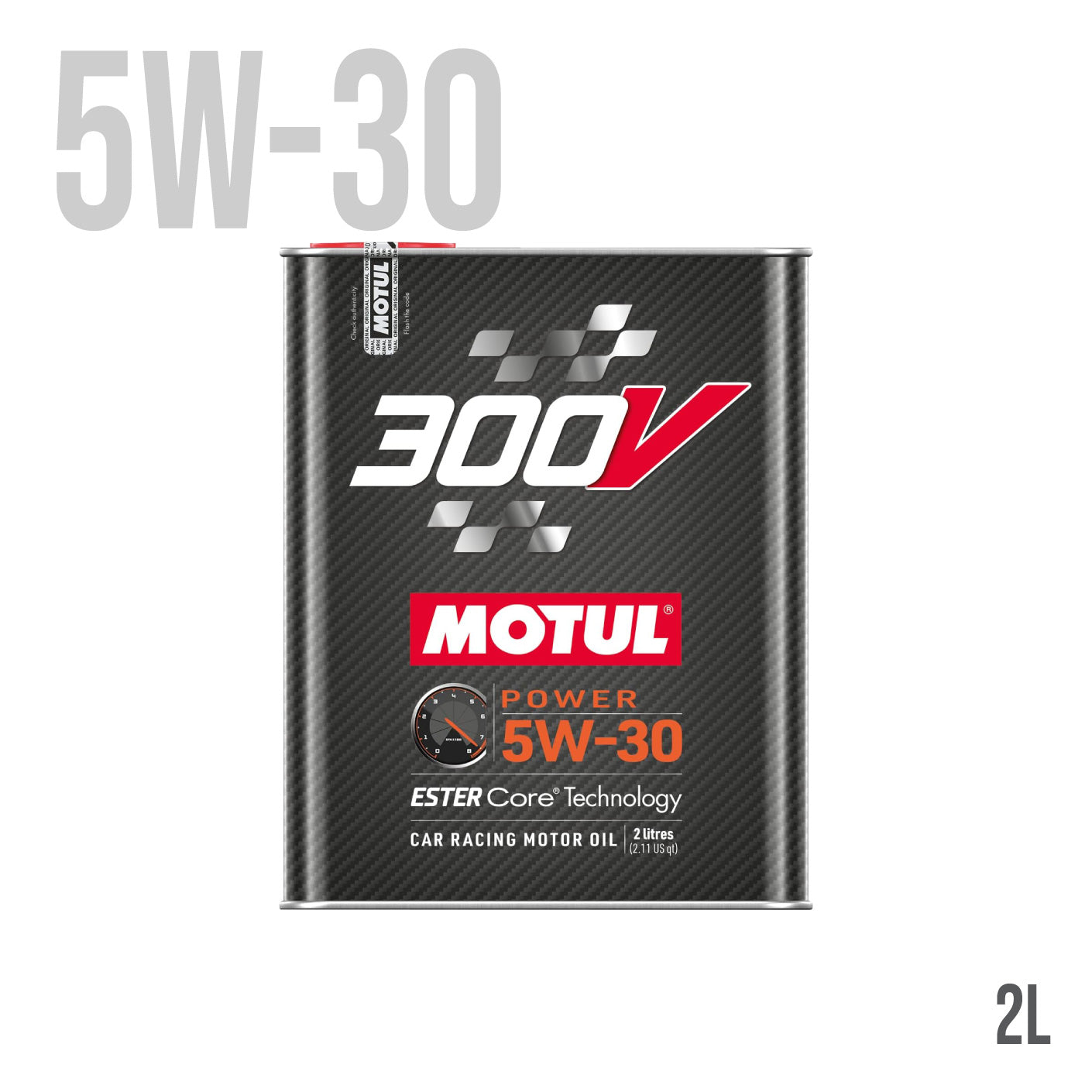 Motul 300V Power 5W30 Synthetic Engine Oil - 2 Liter Bottle for High-Performance Cars, Racing & Daily Driving
