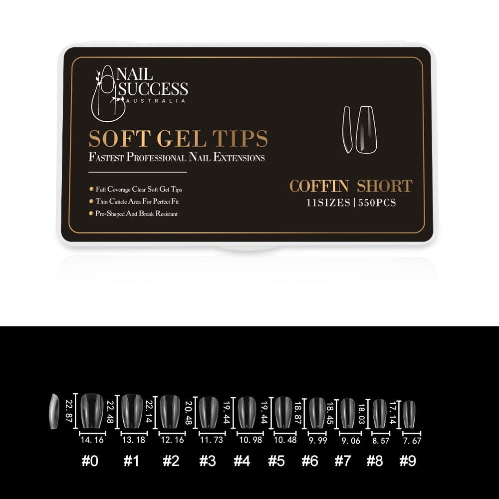 Soft Gel Press On Nails - Natural Looking Fake Nails with Easy Application for Manicures & Special Occasions