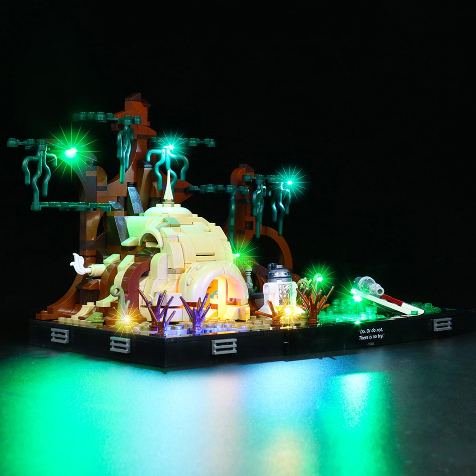 Best Light Kit for Lego Star Wars Dagobah Jedi Training 75330 - DIY Lighting Set for Star Wars Collectors & Model Display Enhancement