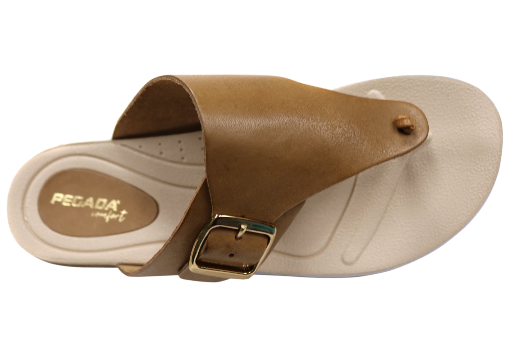 Pegada Nolo Women's Comfort Leather Thong Sandals - Handmade in Brazil - Perfect for Beach, Vacation & Summer Outfits