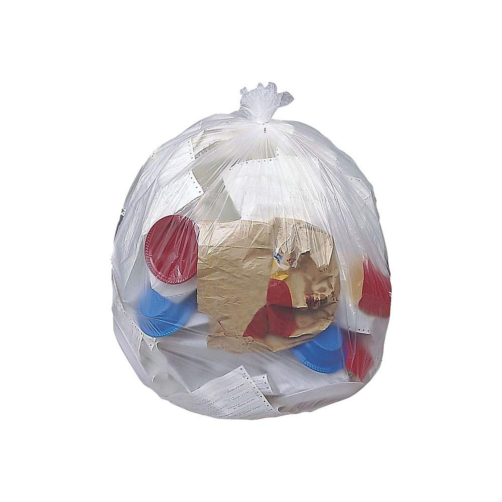 Brighton 814874 Heavy-Duty Trash Bags - 50-56 Gallon, 43x48 Inches, 16 Micron High-Density Natural Garbage Bags (200 Count) - Perfect for Large Kitchen, Office, and Outdoor Waste Disposal