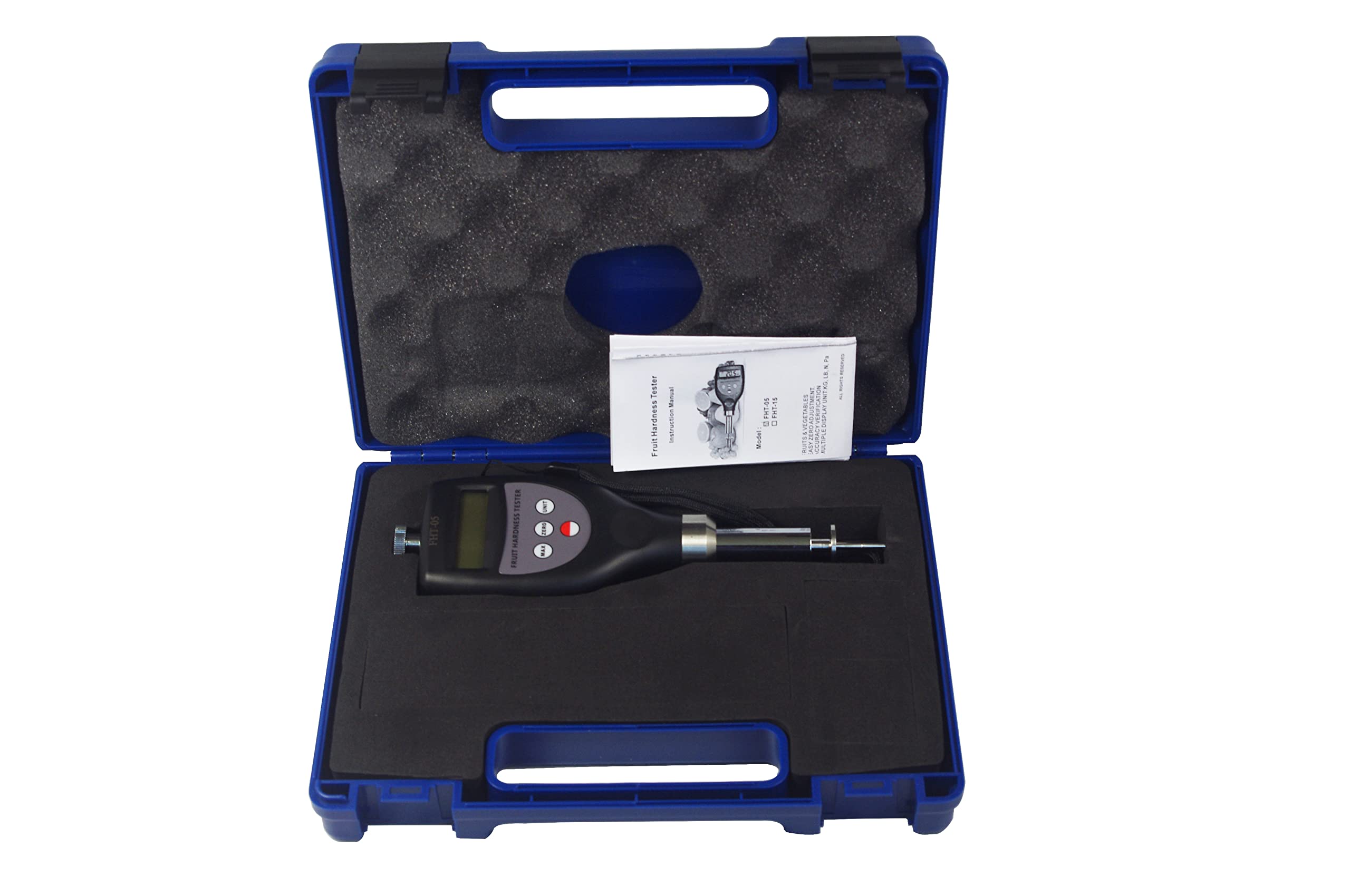 FHT-05 Digital Fruit Hardness Tester | Portable Penetrometer for Apples, Pears, Avocados | Handheld Fruit Firmness Meter for Quality Control in Orchards & Farmers Markets