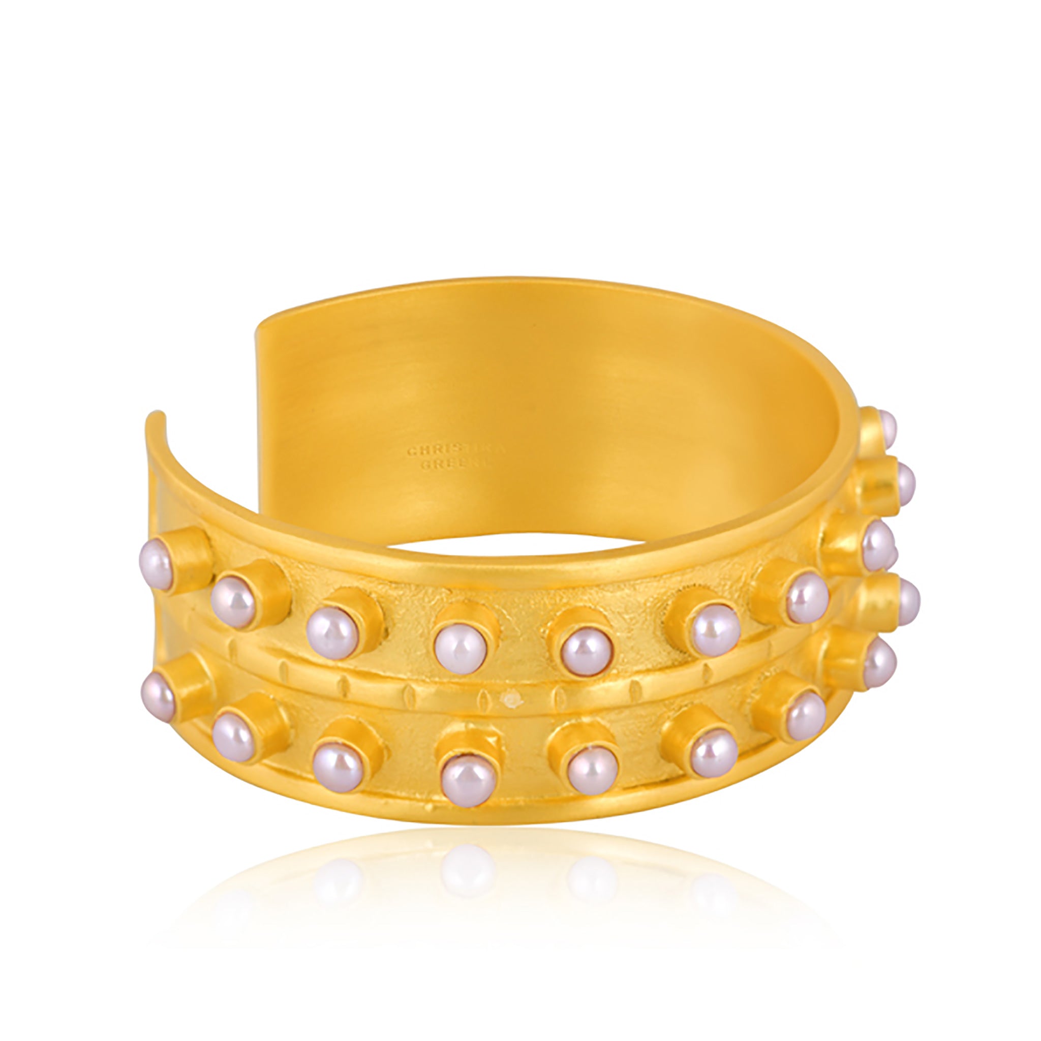 Elegant Ray of Light Pearl Cuff Bracelet for Women - Perfect for Weddings, Parties & Special Occasions