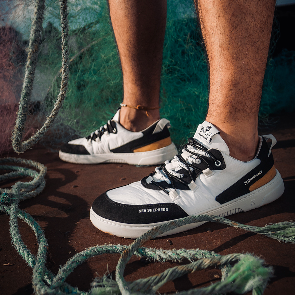 Barefoot Sneakers for Men & Women - Barebarics Revive X Sea Shepherd Orca | Minimalist Zero Drop Shoes for Running, Walking & Gym Workouts