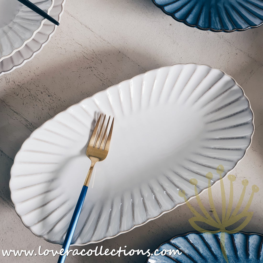 Rustic Seashell Dinnerware Set - Beach Themed Plates, Bowls & Serving Dishes for Coastal Dining & Entertaining - Perfect for Beach House, Summer Parties & Nautical Decor