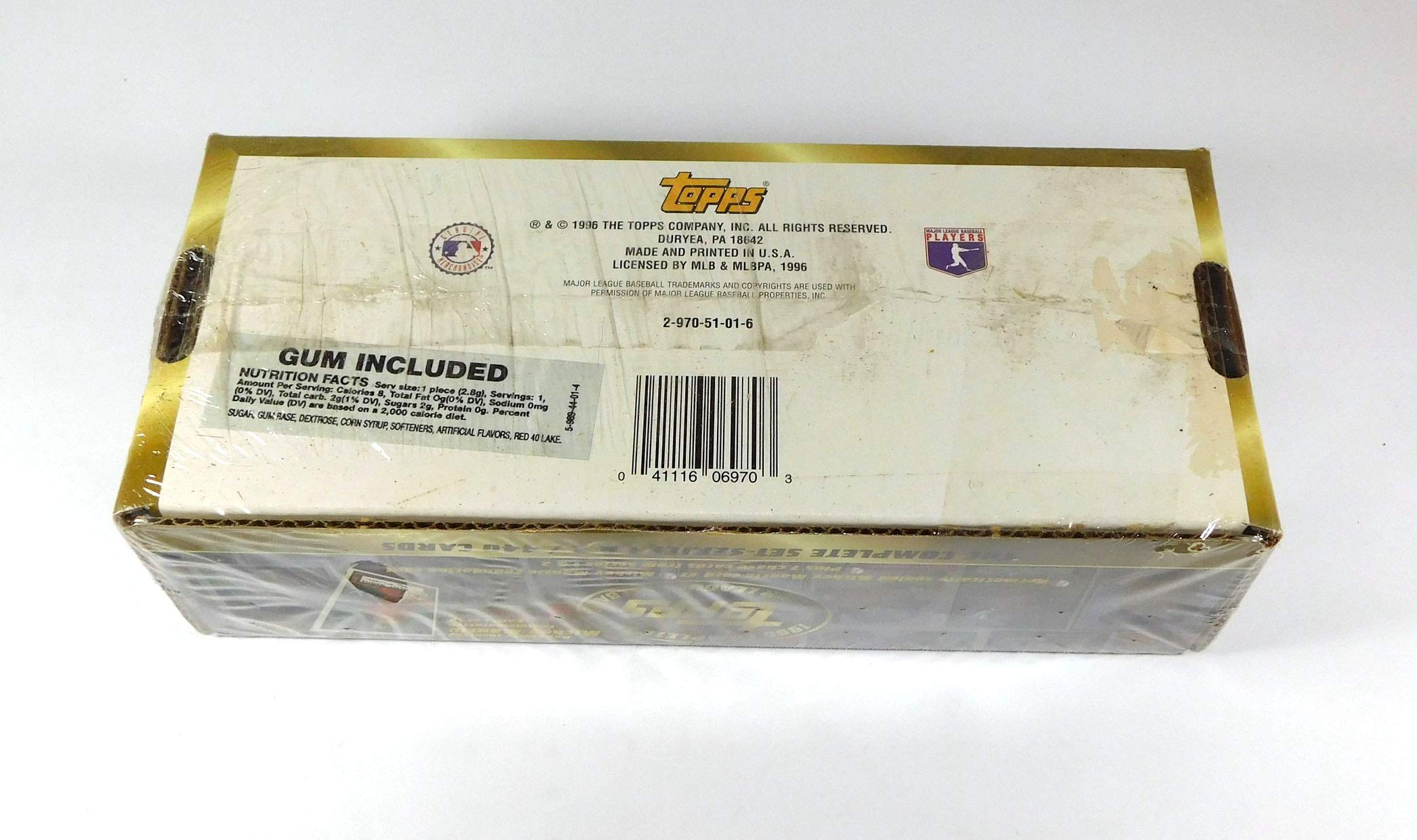 1996 Topps Baseball Complete Set - 440 Factory Sealed Cards for Collectors & Fans - Perfect for Display, Trading & Nostalgic Gifting