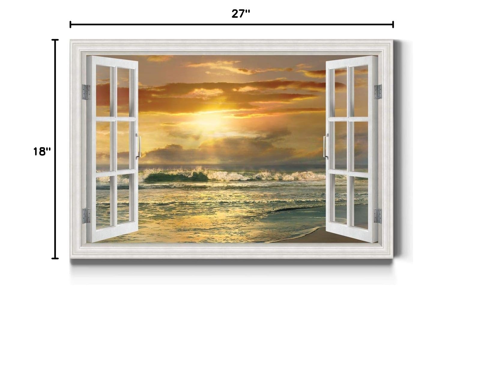 Close to Malibu Beach Nature Canvas Wall Art Print - 18