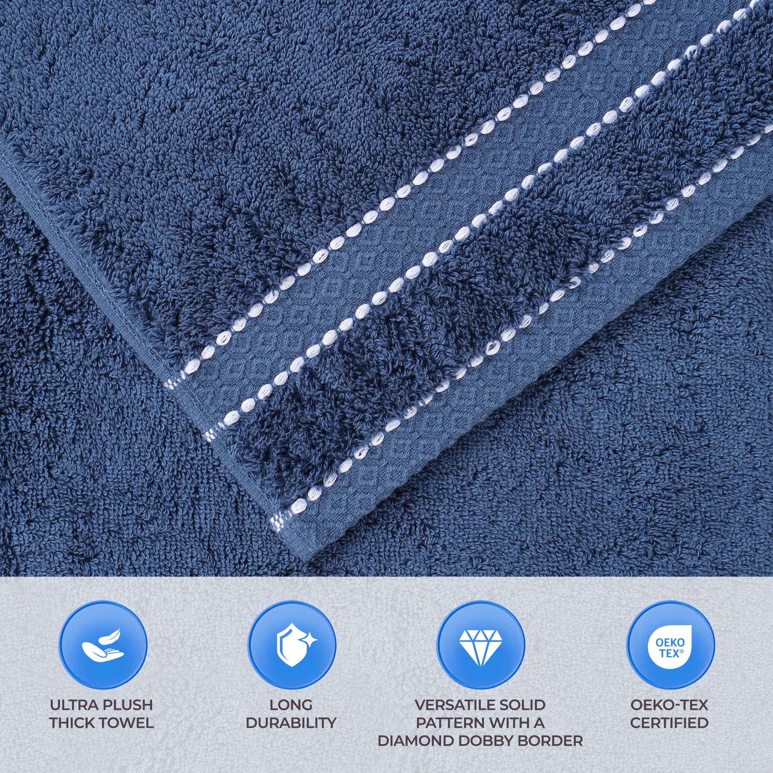 Premium Egyptian Giza Cotton Bath Towel Set of 2 - Ultra Absorbent & Soft Luxury Bath Sheets for Spa, Hotel & Home Use - Made in Egypt with Long-Staple Cotton