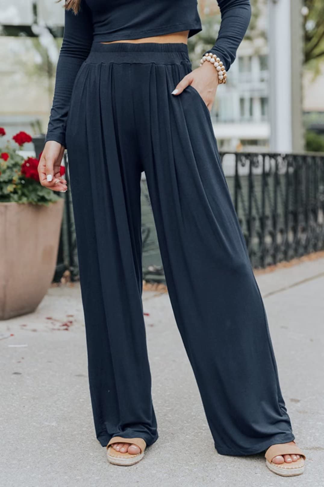 Ezbelle Women's Fall Fashion Lounge Sets - Soft Pajama Two Piece Outfit with Cropped Pullover, Cozy Loungewear for Sleep & Relaxation | Perfect for Home, Travel & Casual Wear