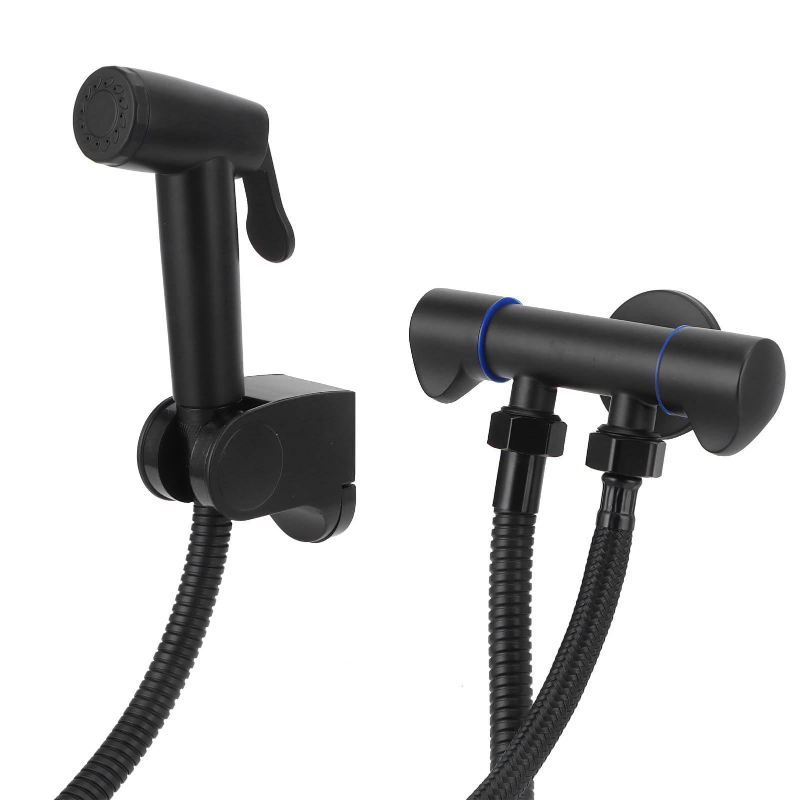 Garosa G1/2 Bidet Sprayer Set - High Pressure Handheld Toilet Sprayer with 1-in-2-Out Function, Stainless Steel ABS Bathroom Accessory for Women - Perfect for Toilet Cleaning, Baby Diaper Rinsing & Bathroom Floor Washing