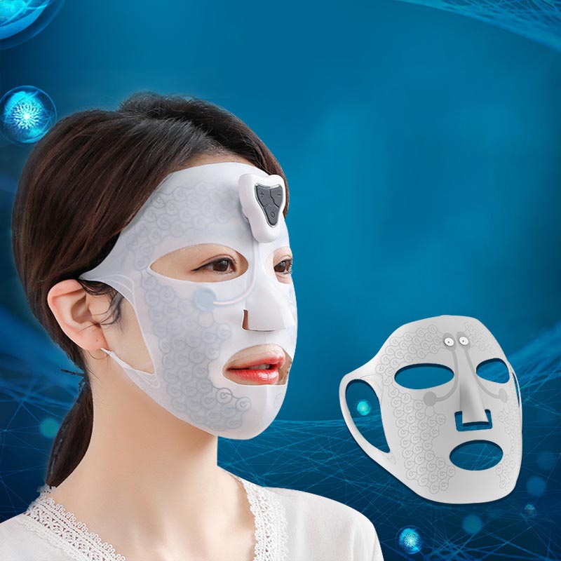 Electric Facial Massage Mask - Skin Tightening & Anti-Wrinkle Device for Moisturizing & Reducing Fine Lines | Perfect for At-Home Skincare & Spa Treatments