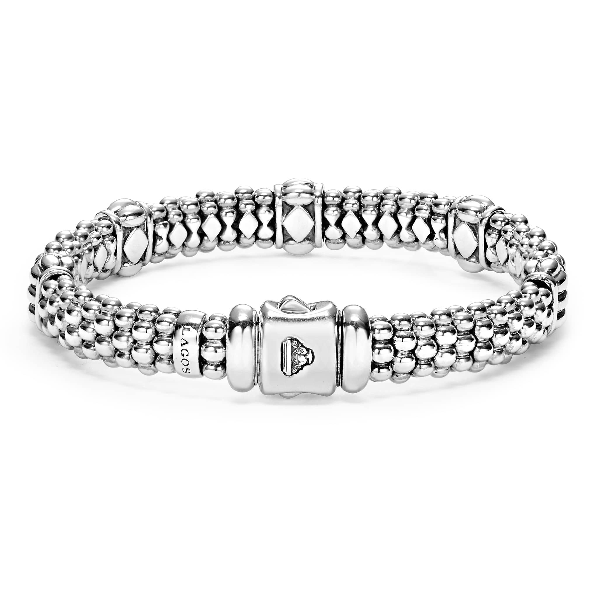 9mm Fluted Beaded Bracelet for Women - Elegant Stackable Beaded Jewelry for Everyday Wear & Special Occasions