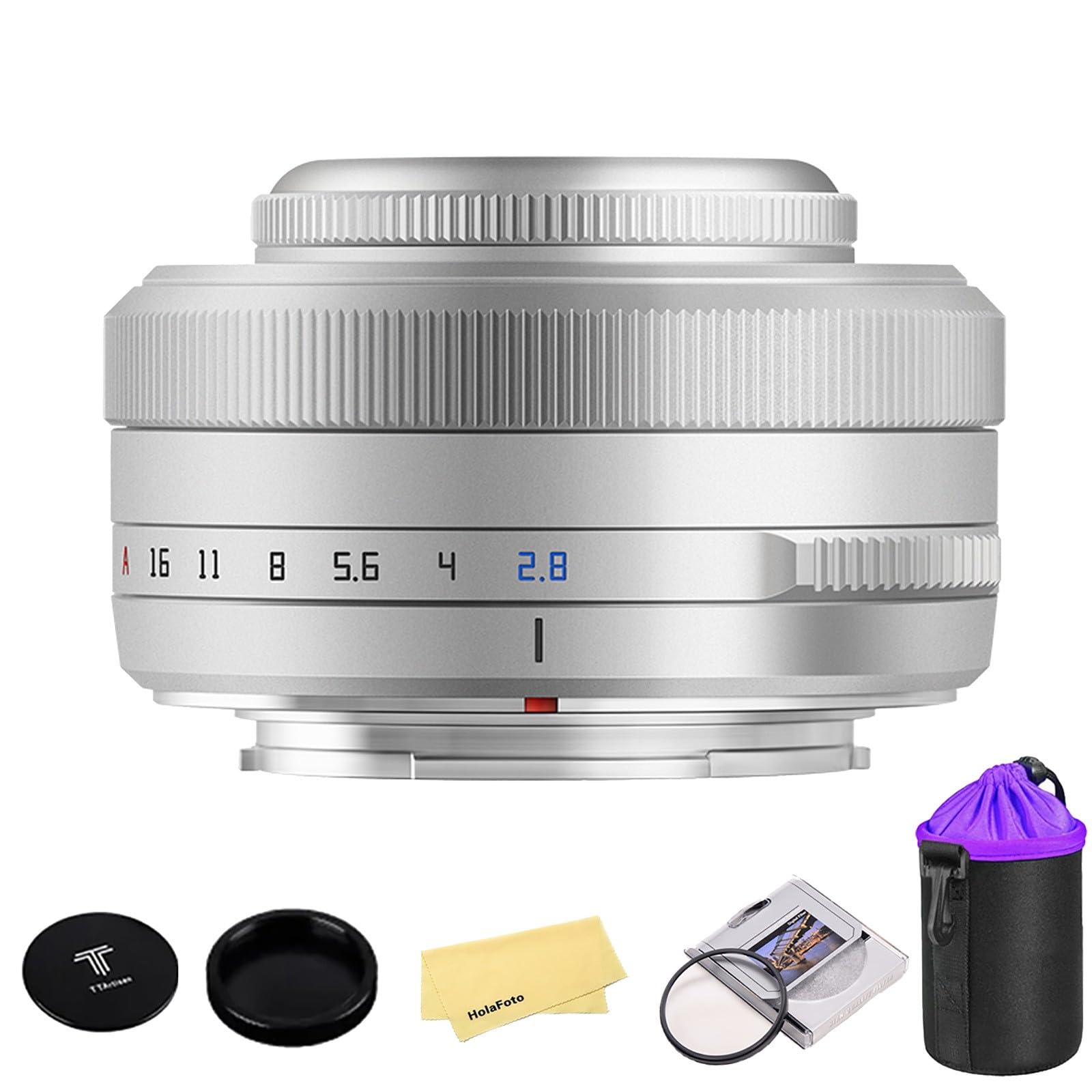 TTARTISAN AF 27mm f2.8 APS-C Ultra Compact Pancake Lens for Fujifilm X Mount Cameras (XS10, X-E4, X-T3, X-T4, X-T30, X-Pro3) - Perfect for Street Photography, Travel & Everyday Shooting