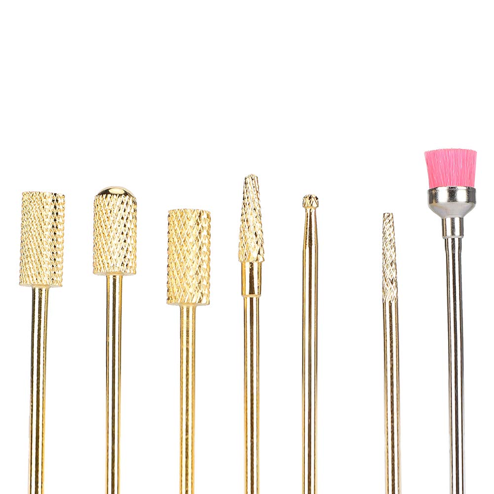 Professional Set of 2 Strong Nail Drill Bits & Grinding Heads for Manicurists - Perfect for Nail Salon, Home Use & DIY Nail Care Enthusiasts