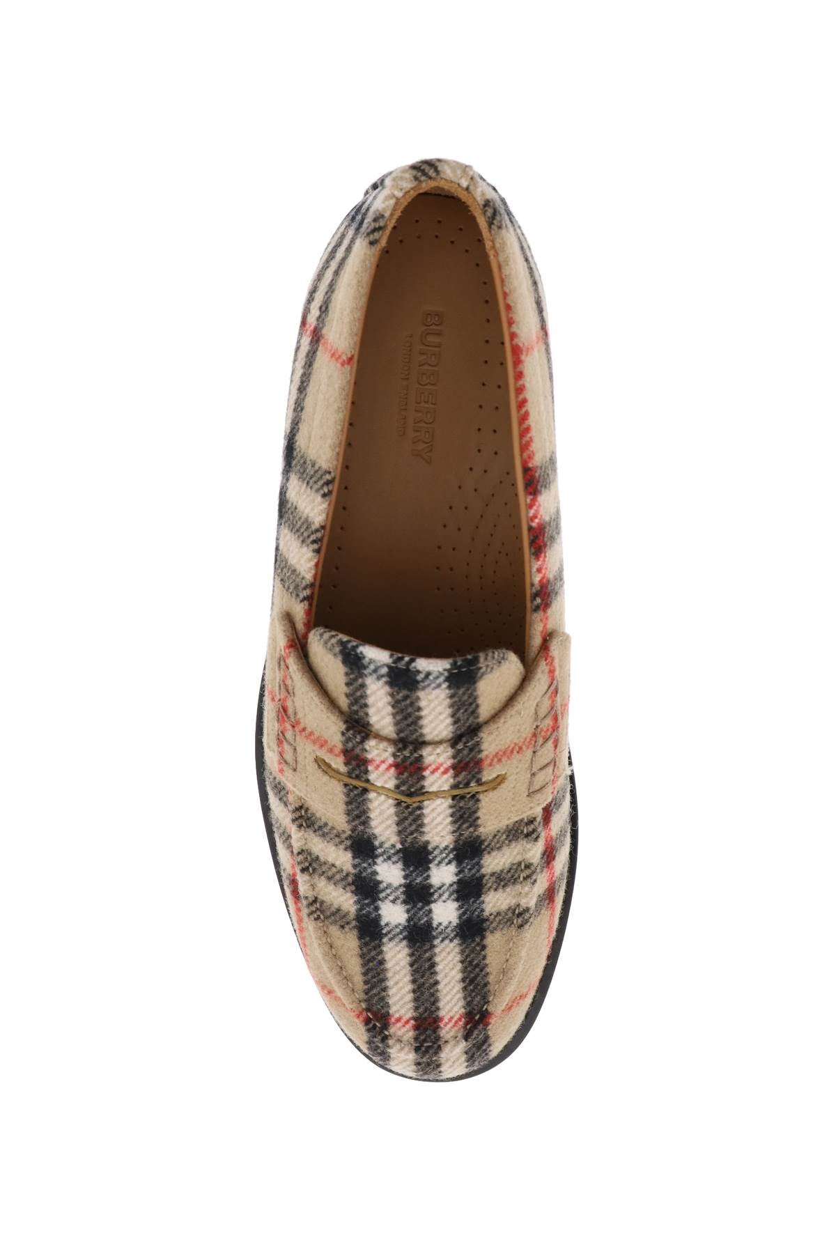 Burberry Wool Felt Moccasin Shoes for Men & Women - Classic Luxury Loafers for Casual Wear, Office & Travel