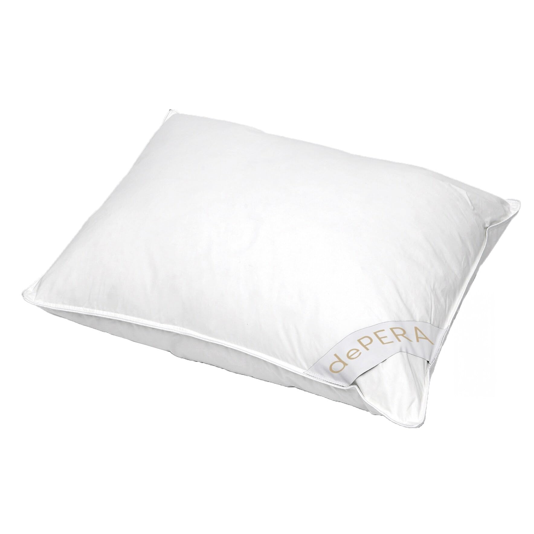 Premium Luxury Goose Down Queen Pillow - Firm Support, Hypoallergenic, White - Perfect for Side Sleepers & Hotel-Style Comfort in Bedroom