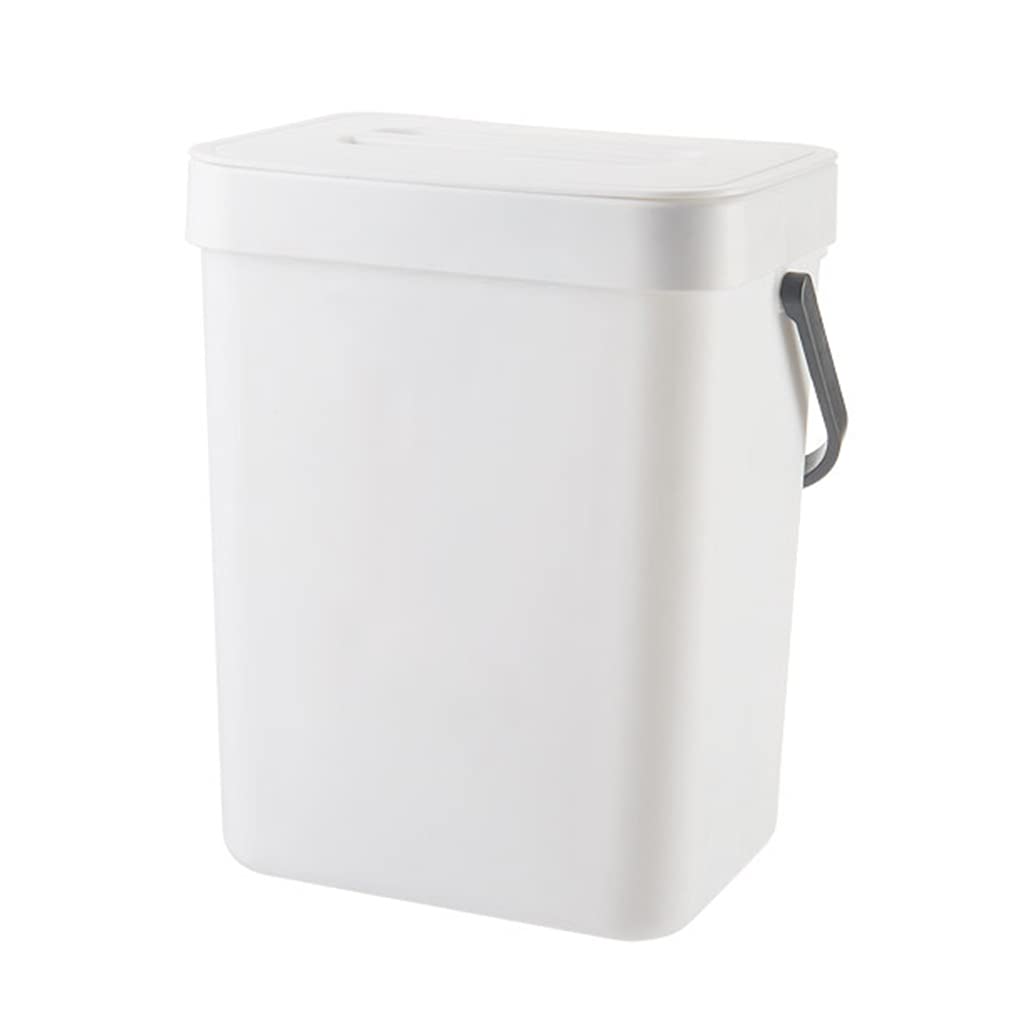 5L Wall-Mounted Small Trash Can for Kitchen Cabinet Door - Space Saving