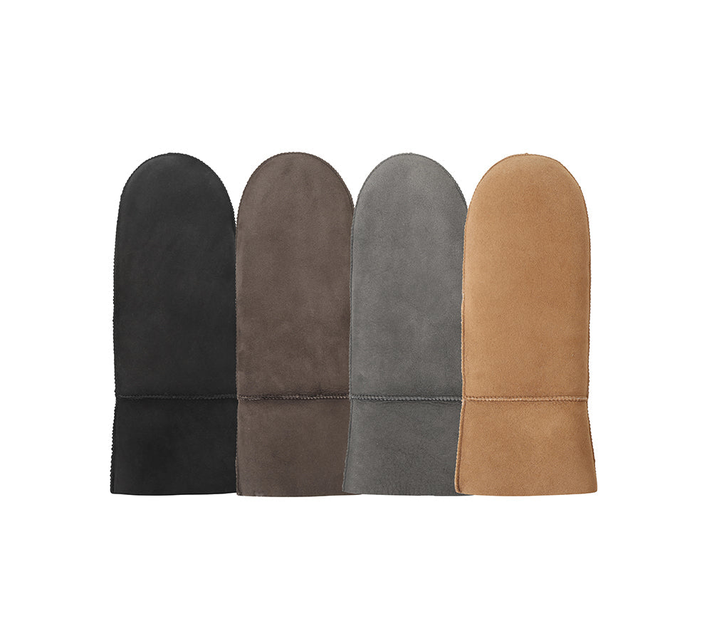Australian Shepherd® Fluffy Sheepskin Wool Mittens - Warm Winter Gloves for Men & Women - Cozy Hand Protection for Cold Weather, Outdoor Activities, and Snow Sports