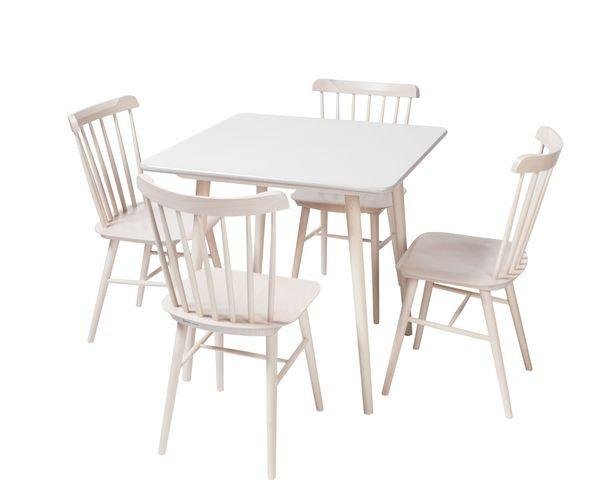 Ironica Modern Dining Table by Ton - Solid Wood Kitchen Table for 6 with Sleek Design - Perfect for Family Meals, Dinner Parties & Small Space Dining Rooms
