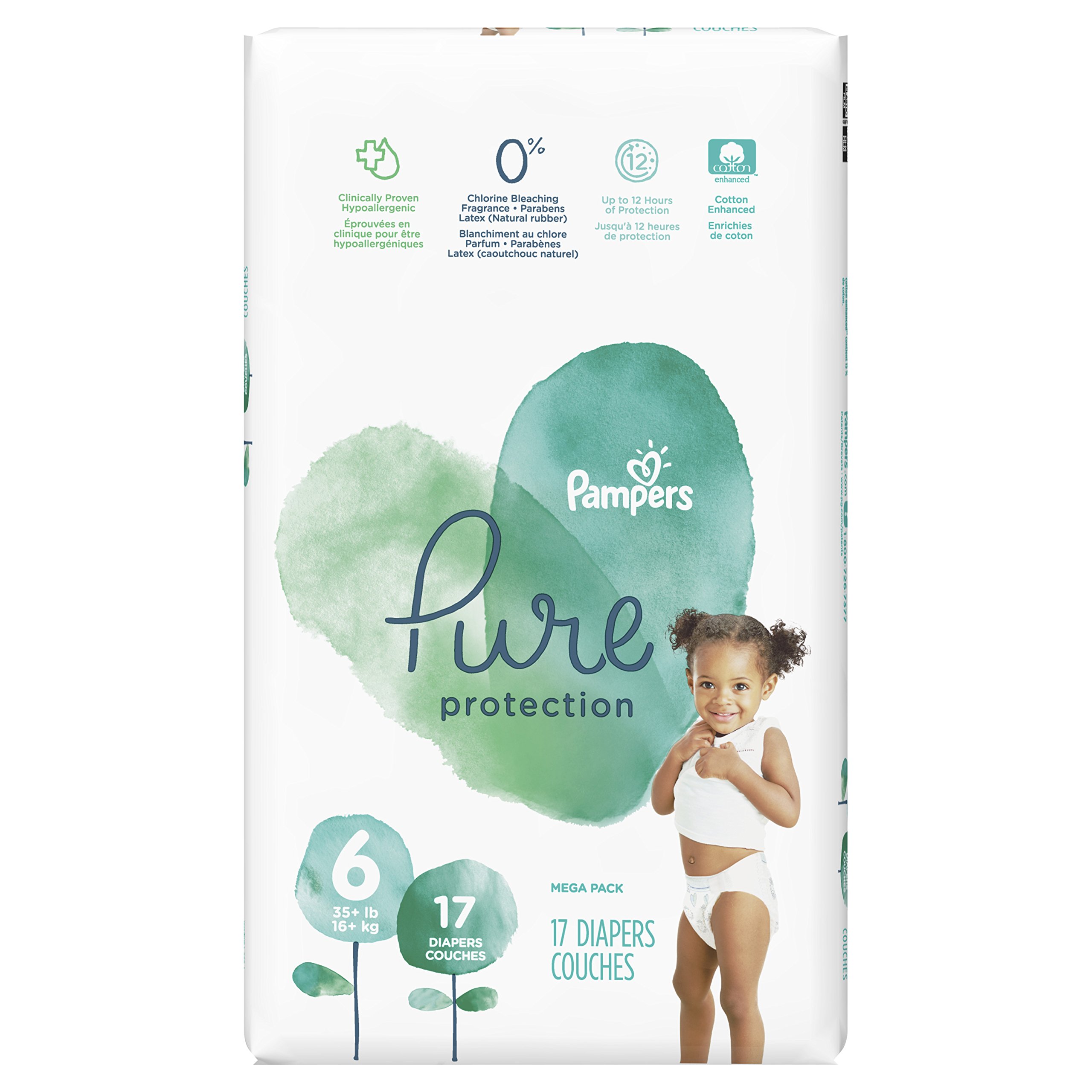 Pampers Size 1 Baby Dry Disposable Diapers - 240 Count Economy Pack Plus | Ultra Absorbent for Newborns | Overnight Protection & Leakproof Design | Perfect for Daycare, Travel & Nighttime Use