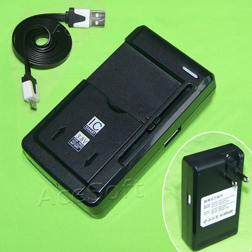 100% New External Travel Dock Wall USB/AC Battery Charger + 3ft Micro USB Data Cable - Compatible with LG Sunset L33L Phone | Fast Charging for Home, Office & Travel Use