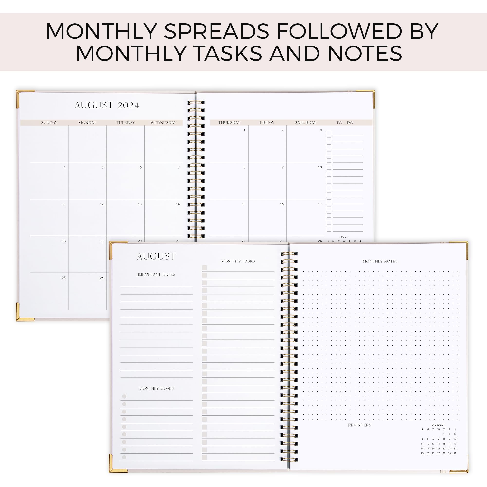 2025 Monthly Planner & Calendar Book - Beautiful Productivity Organizer with To-Do Lists for Efficient Task Management - Perfect for Work, School & Personal Planning (Runs Until December 2025)